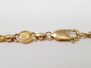 Impressive 14k "Figarope" 20" Yellow Gold Chain