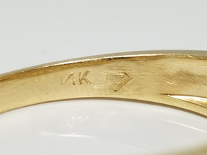 Handsome Men's 14k Yellow Gold .51ctw Natural Diamond Wedding Ring Band