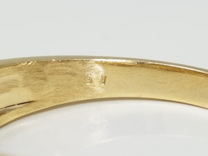 Handsome Men's 14k Yellow Gold .51ctw Natural Diamond Wedding Ring Band