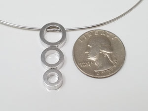 Chic 16" 18k White Gold Natural Diamond Movado Pendant Necklace