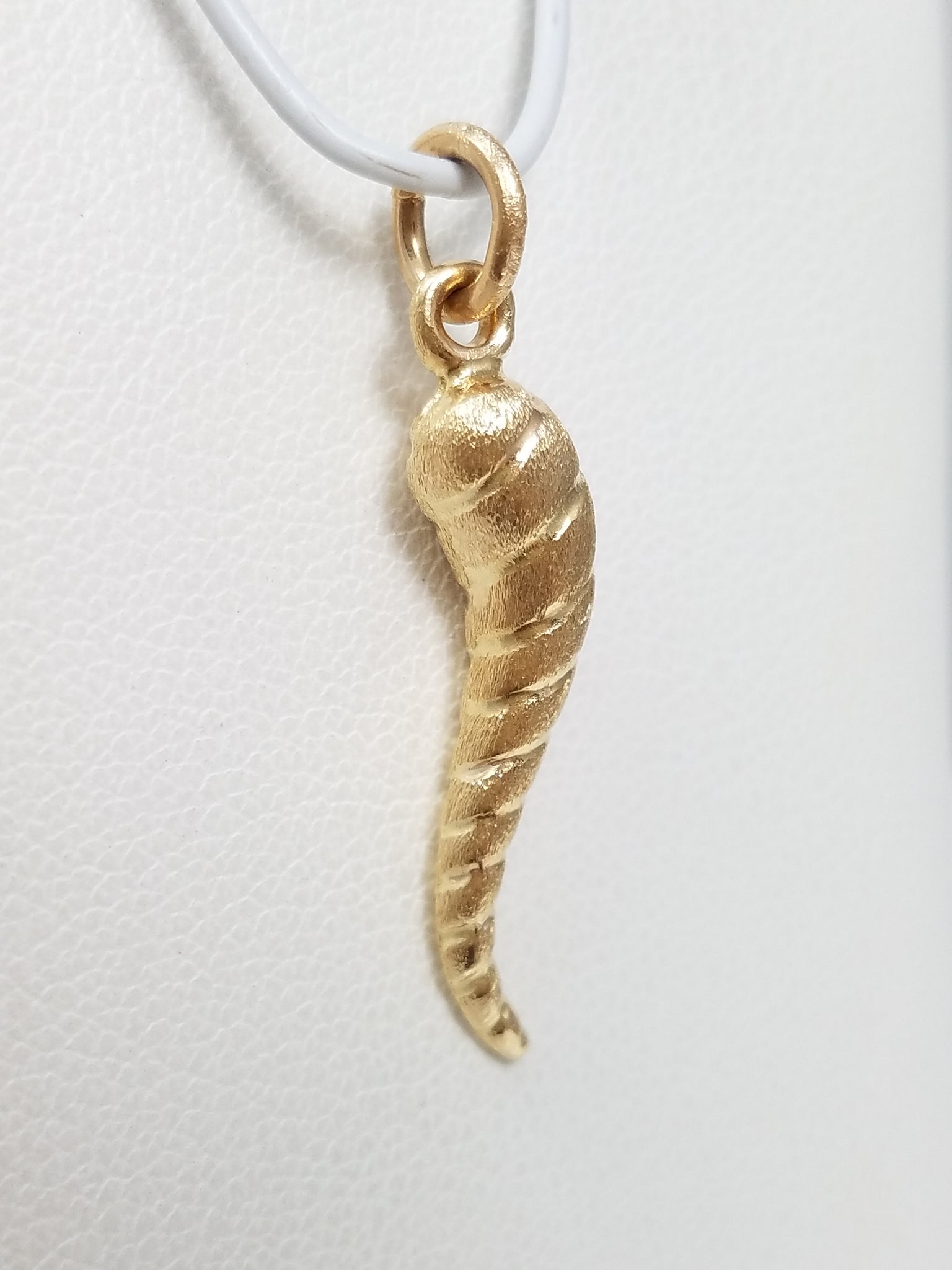 Classic 14k Italian Horn Charm