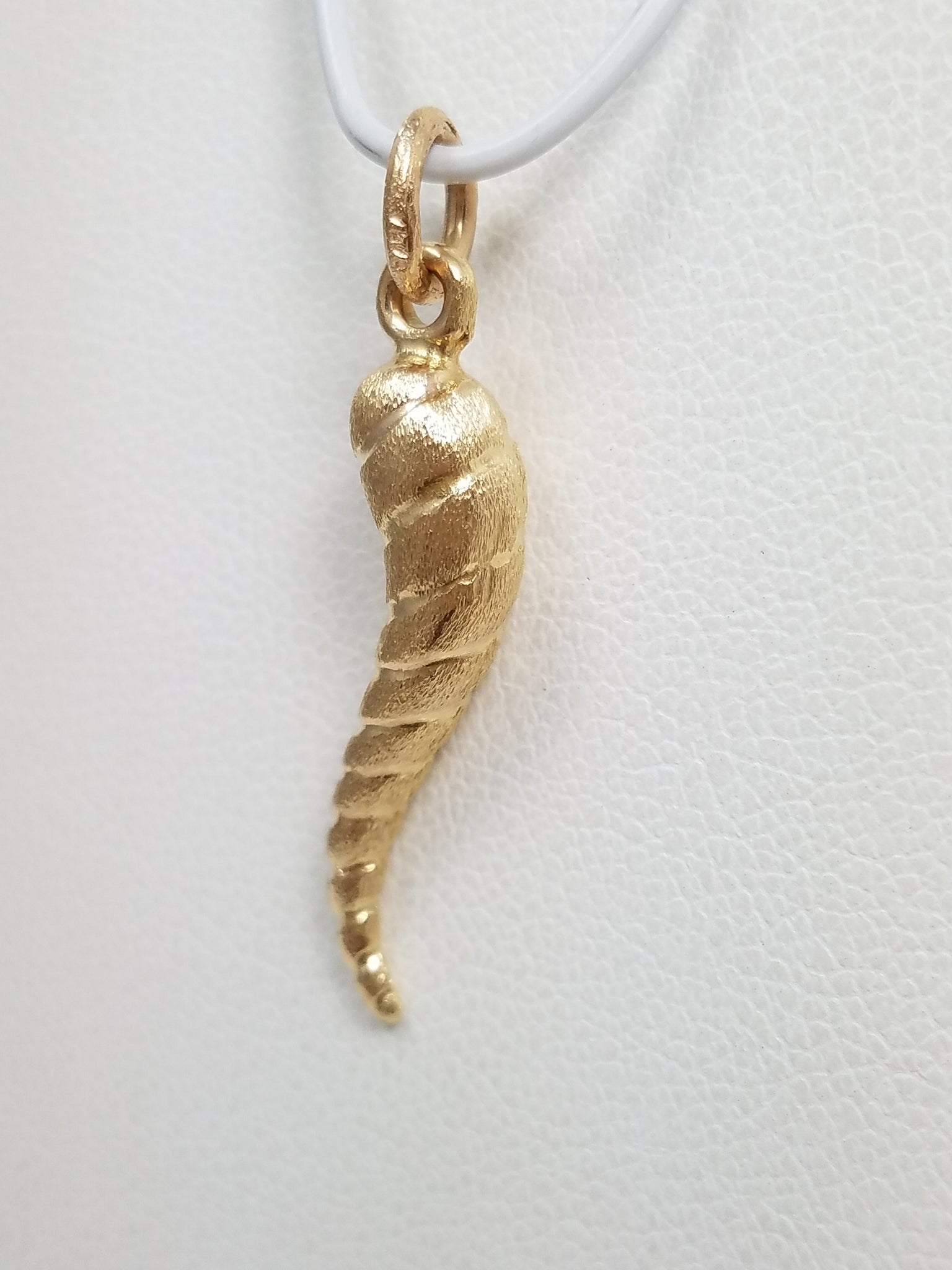Classic 14k Italian Horn Charm