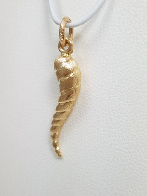 Classic 14k Italian Horn Charm