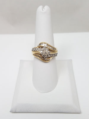 Sparkling 10k Natural Diamond Ring