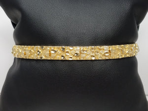 Rugged 8" 10k Yellow Gold Nugget Bracelet