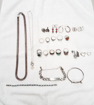 Sterling Silver Jewelry Estate Lot