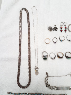 Sterling Silver Jewelry Estate Lot