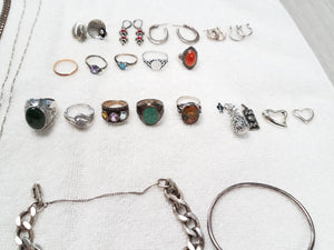 Sterling Silver Jewelry Estate Lot