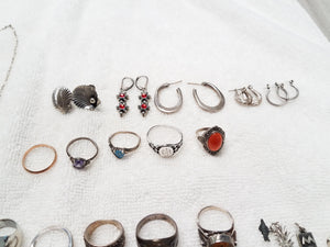 Sterling Silver Jewelry Estate Lot