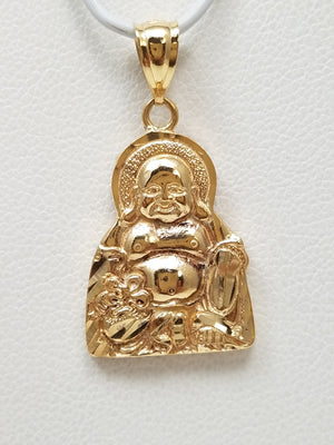 Lucky 18k Yellow Gold Buddha Pendant