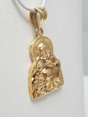 Lucky 18k Yellow Gold Buddha Pendant