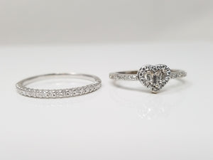 Lot of 10k/14k Gold Natural Diamond Stacking Rings