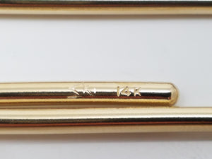 Solid 14k Yellow Gold Money Clip