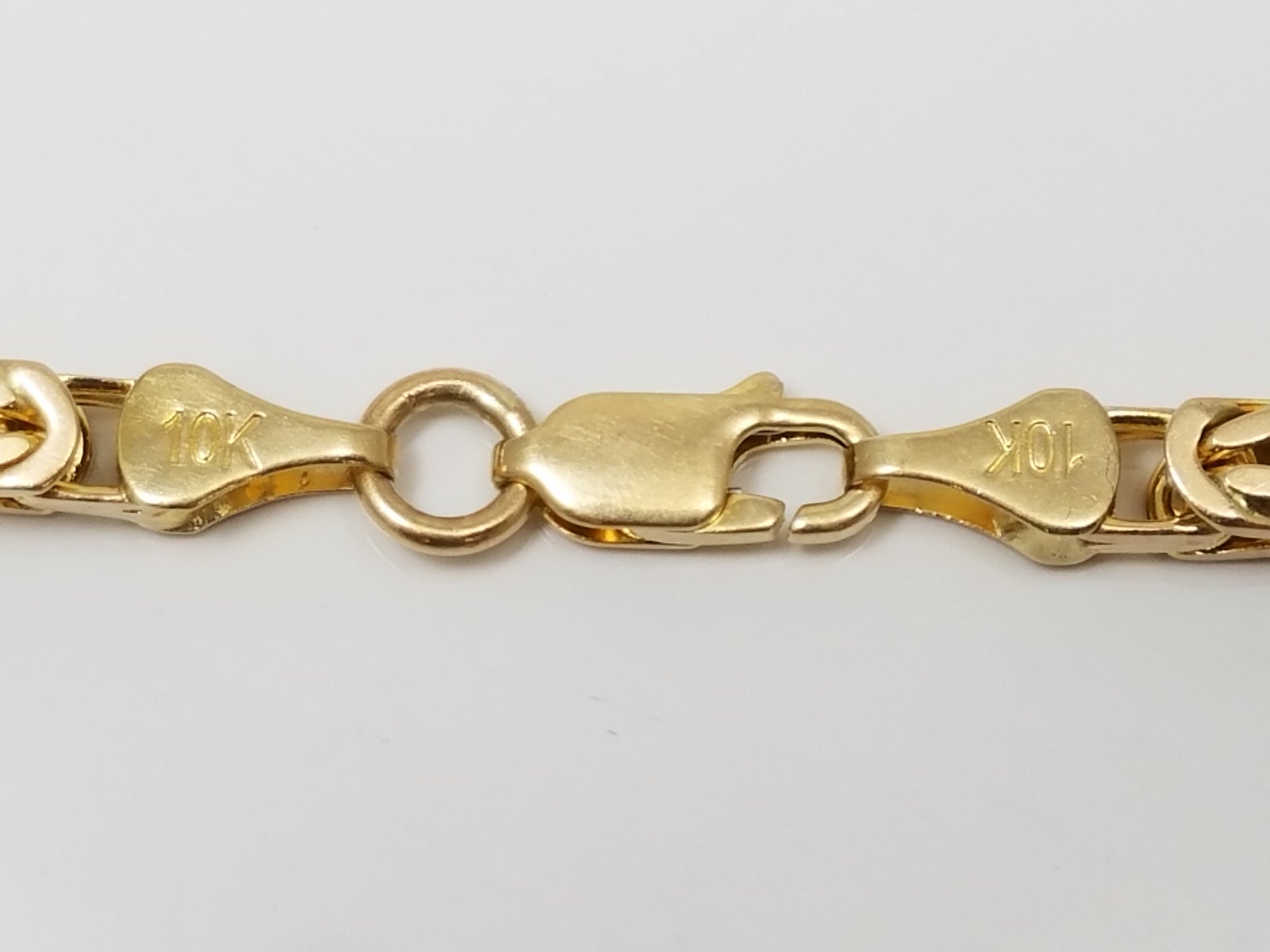 Dynamic 26" Solid 10k Yellow Gold Byzantine Link Chain Necklace