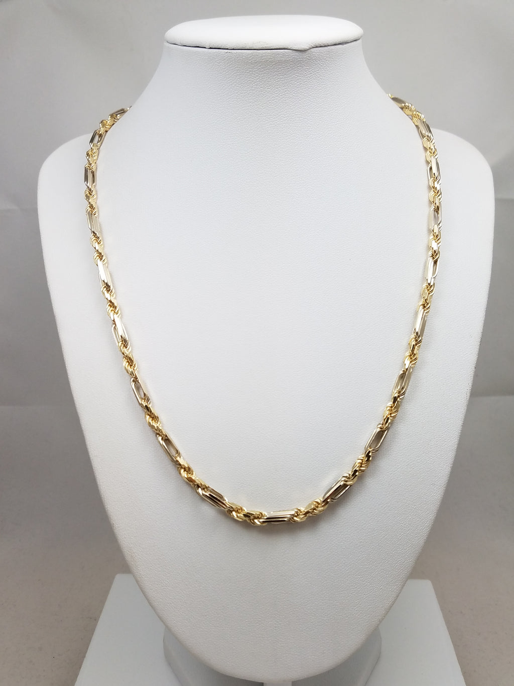 14k Yellow Gold 4.2mm/20" Figarope Necklace