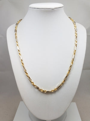 14k Yellow Gold 4.2mm/20" Figarope Necklace