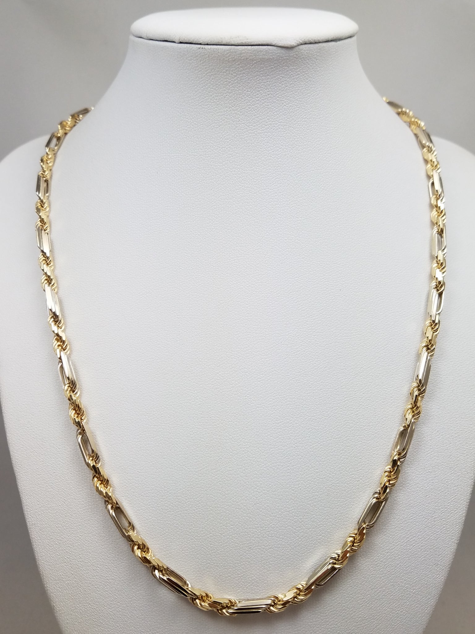 14k Yellow Gold 4.2mm/20" Figarope Necklace