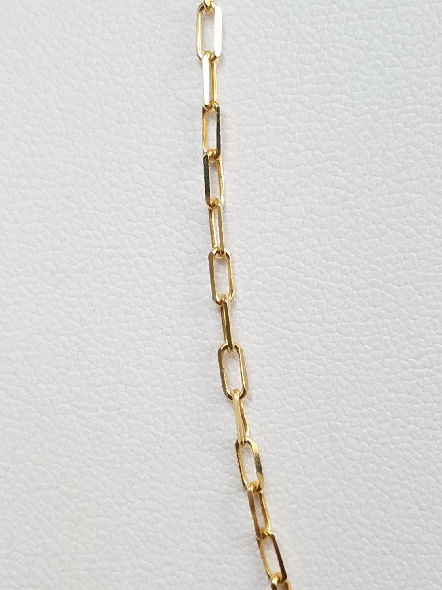 14k Yellow Gold Paperclip Chain 16" Necklace