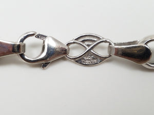 Bold 7.25" 14k White Gold Rolo Link Bracelet