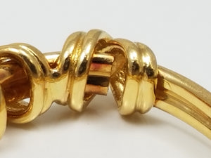 Fabulous Vintage 18k Yellow Gold "X" Designer Ring