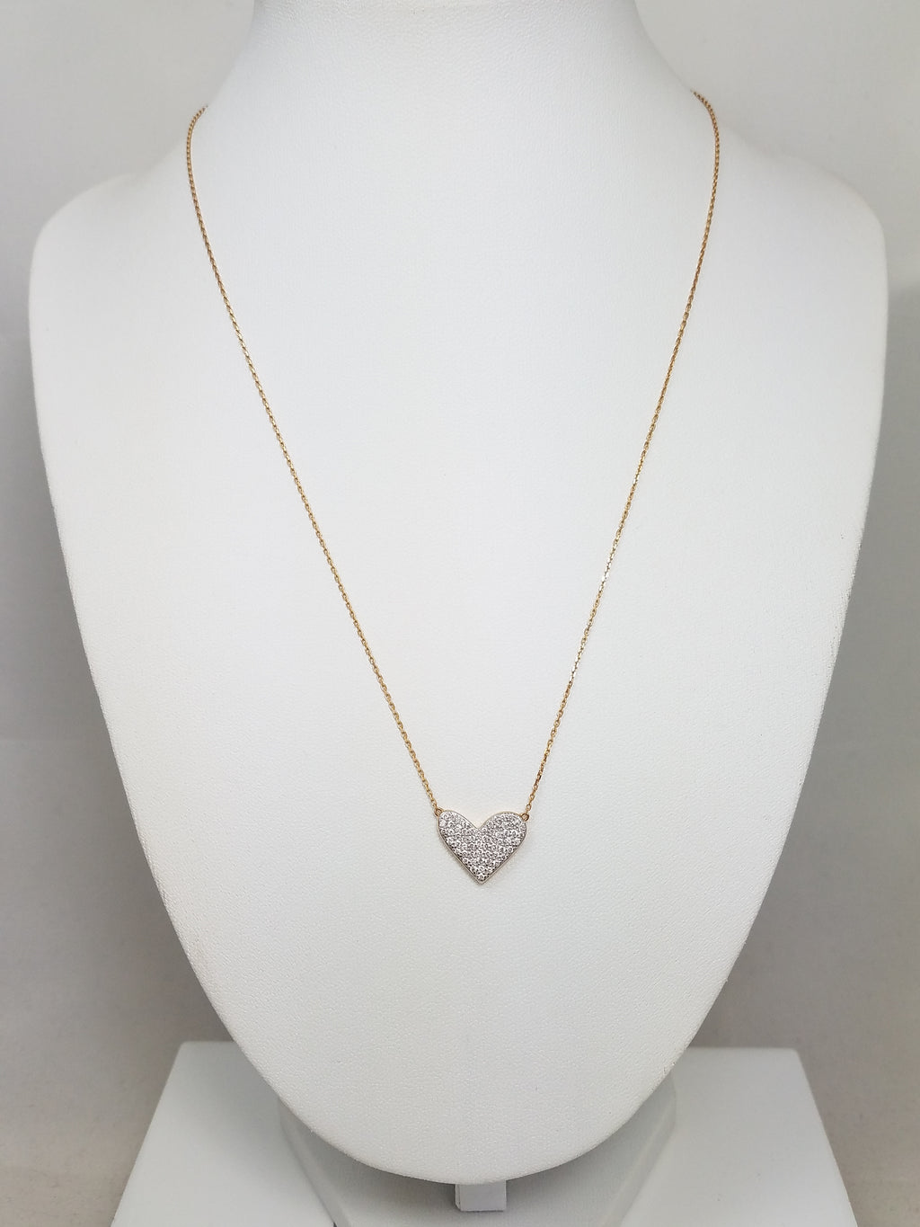 Kendra Scott 14k Yellow Gold Diamond Heart Pendant Necklace