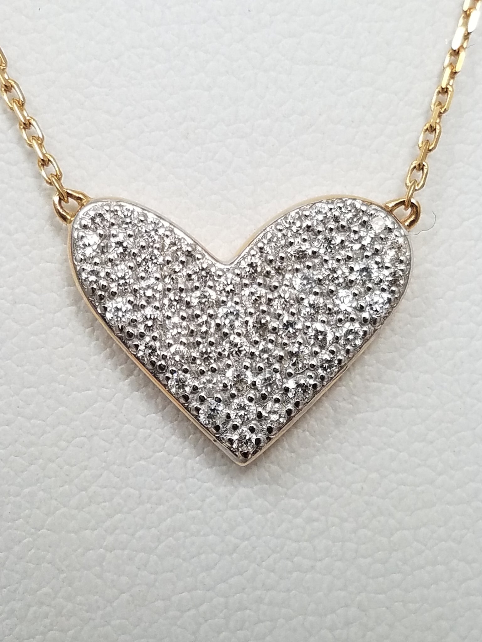 Kendra Scott 14k Yellow Gold Diamond Heart Pendant Necklace