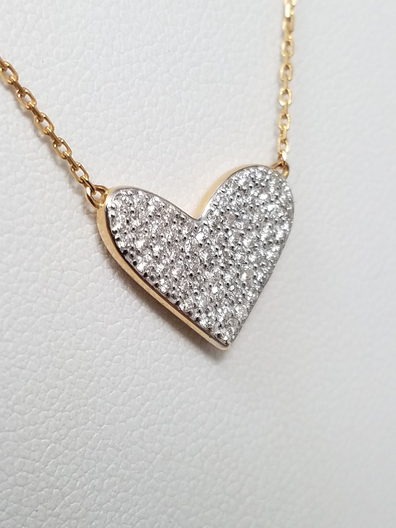 Kendra Scott 14k Yellow Gold Diamond Heart Pendant Necklace