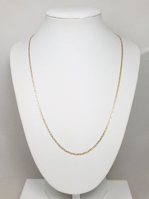 14k Yellow Gold Mariner Link 20" Necklace