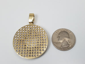 Dazzling 10k Yellow Gold 2ctw Natural Diamond Lucky 7 Pendant