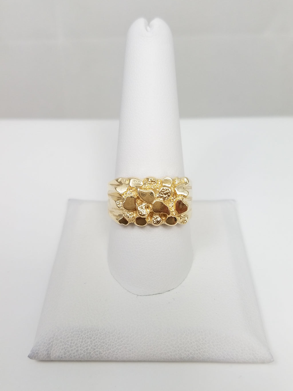 Men's 14k Yellow Gold Nugget Ring