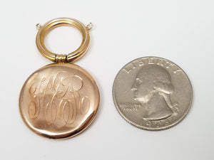 Detailed Art Nouveau 8k Gold Pendant To Restore