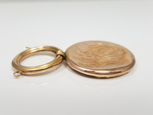 Detailed Art Nouveau 8k Gold Pendant To Restore