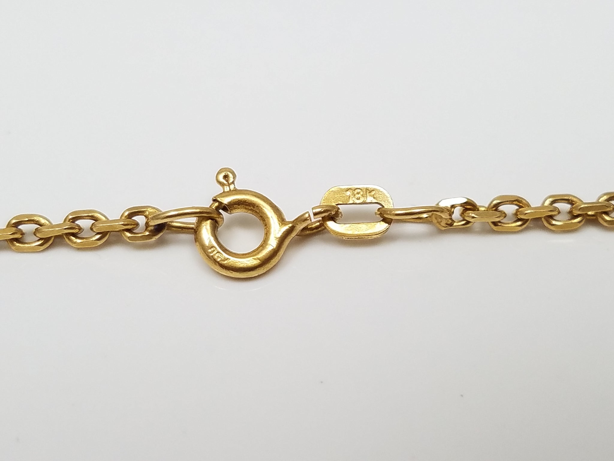 Sturdy 18k Yellow Gold Cable Link 19" Necklace