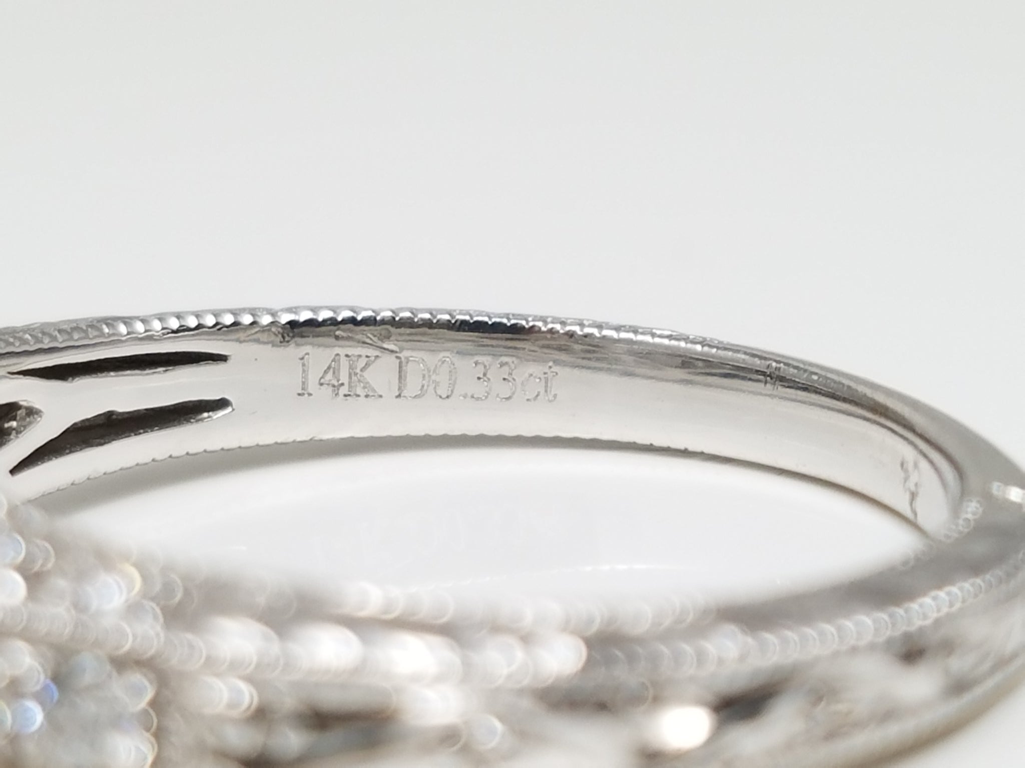 New! .33ctw Natural Diamond 14k White Gold Ring Mount