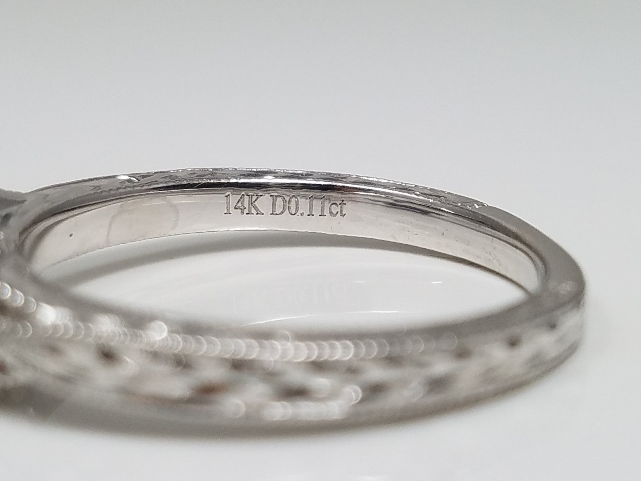 New Swanky 14k White Gold Natural Diamond Halo Engagement Ring Mount