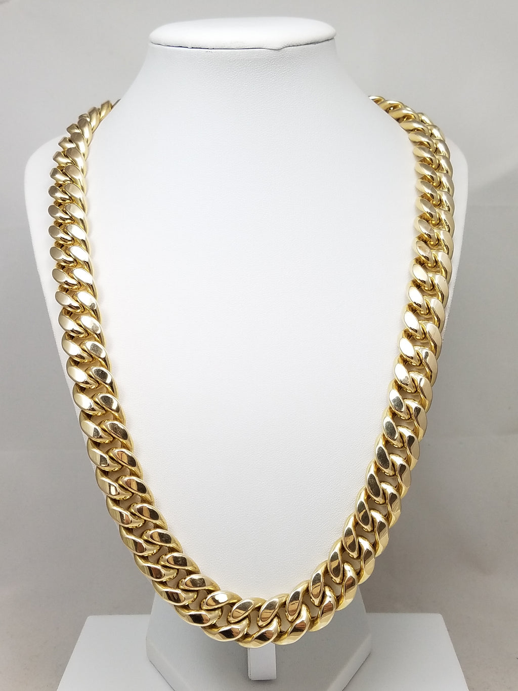 Epic 10k Yellow Gold Hollow Cuban 15mm/24" Necklace