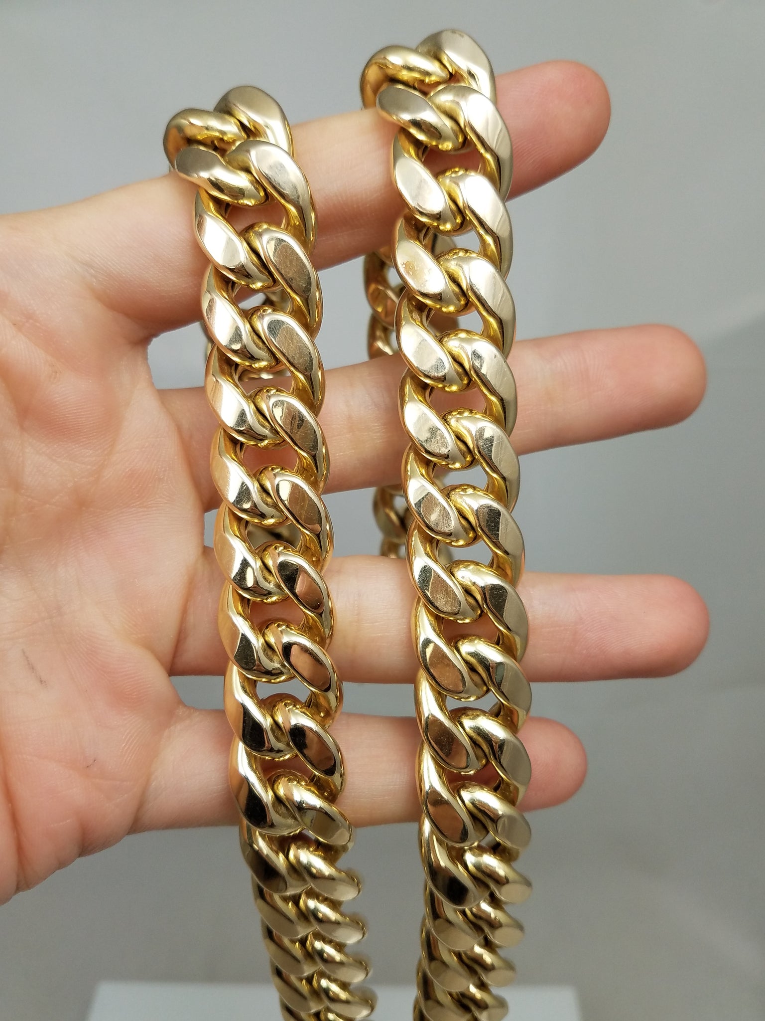 Epic 10k Yellow Gold Hollow Cuban 15mm/24" Necklace