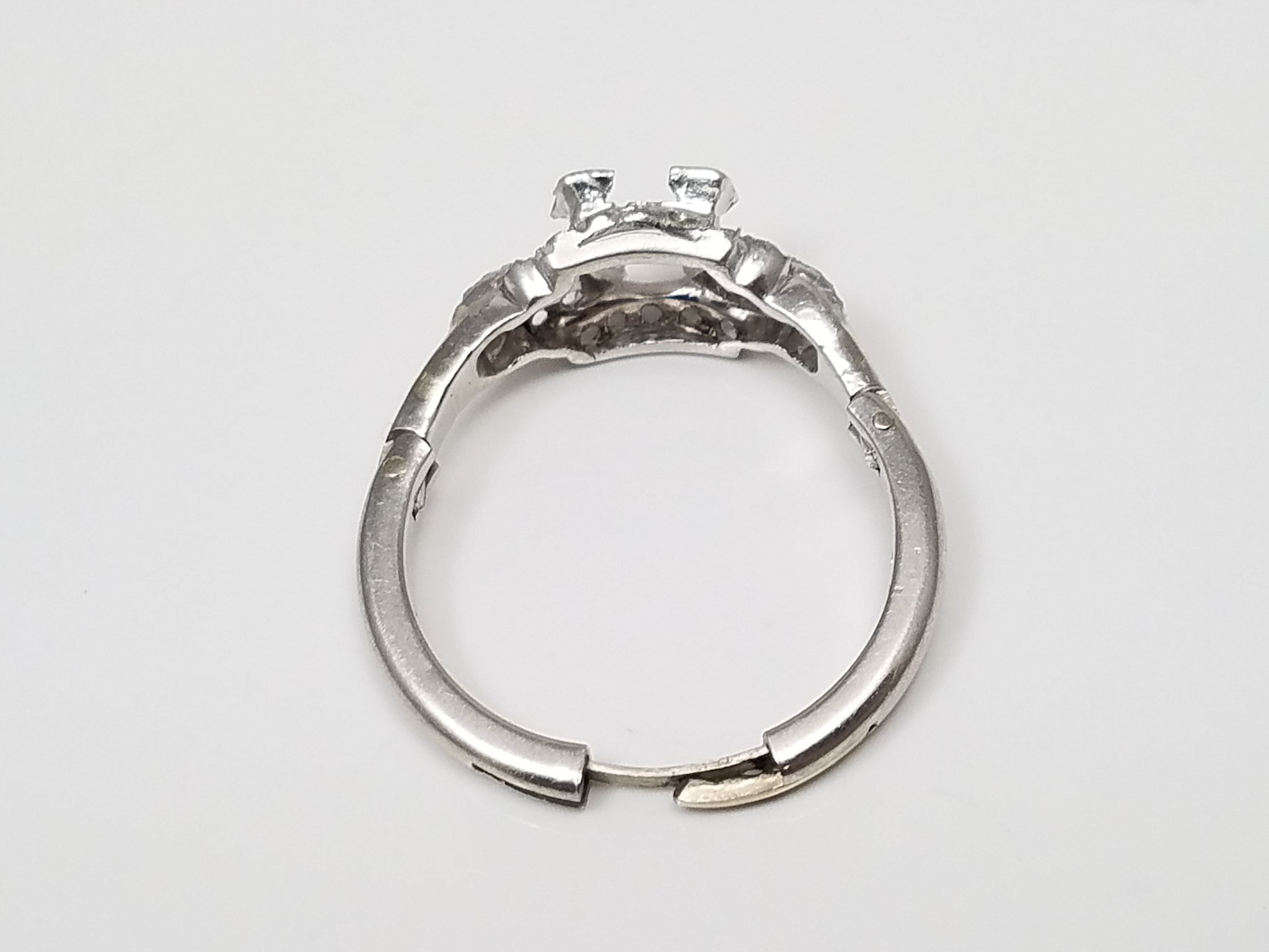 Vintage Platinum Engagement Ring Mount To Restore