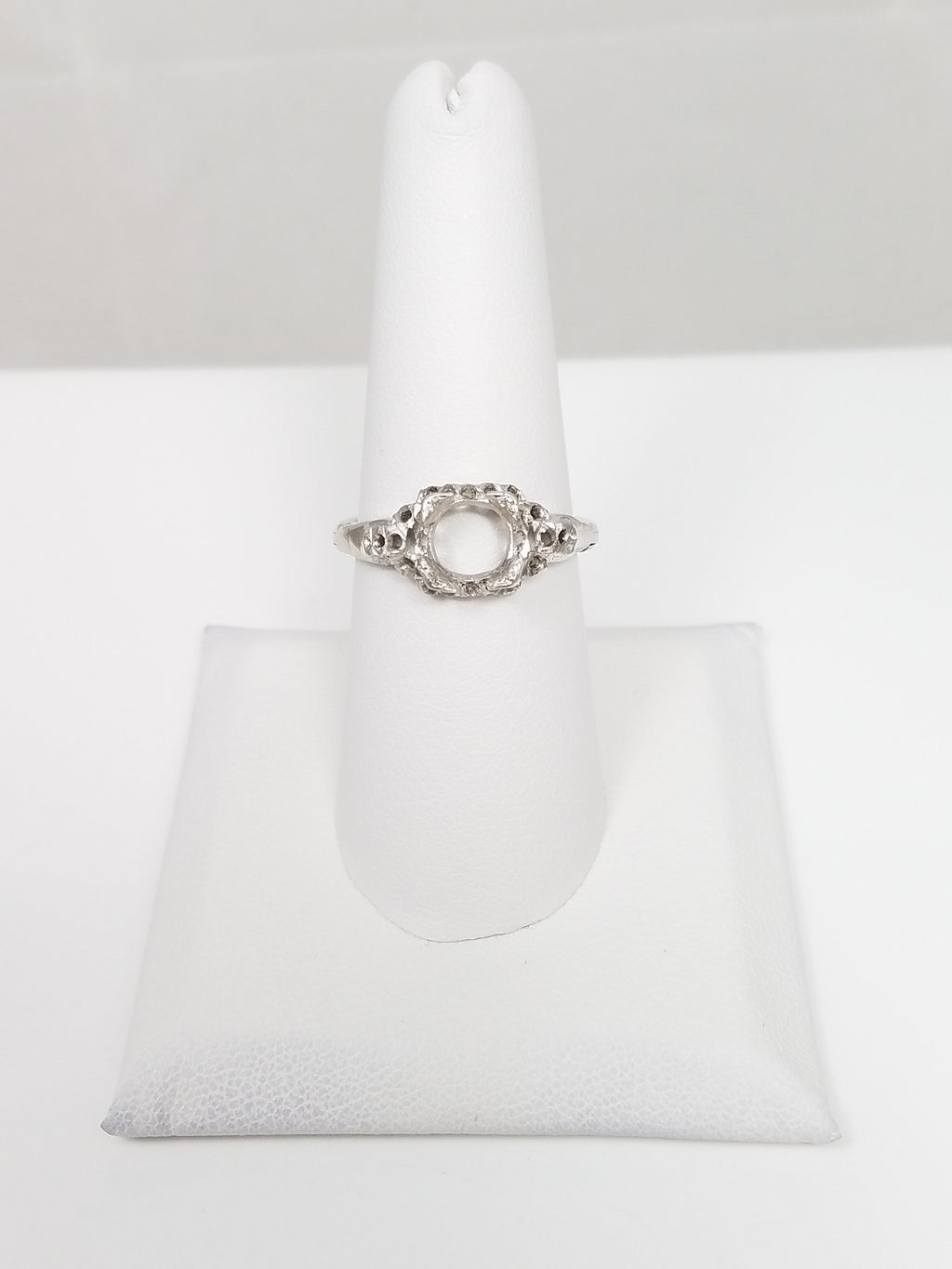 Vintage Platinum Engagement Ring Mount To Restore