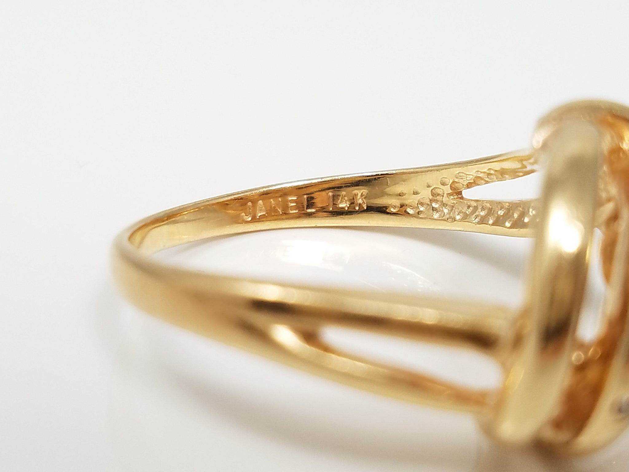 Fancy 14k Yellow Gold Swirly Natural Diamond Engagement Ring