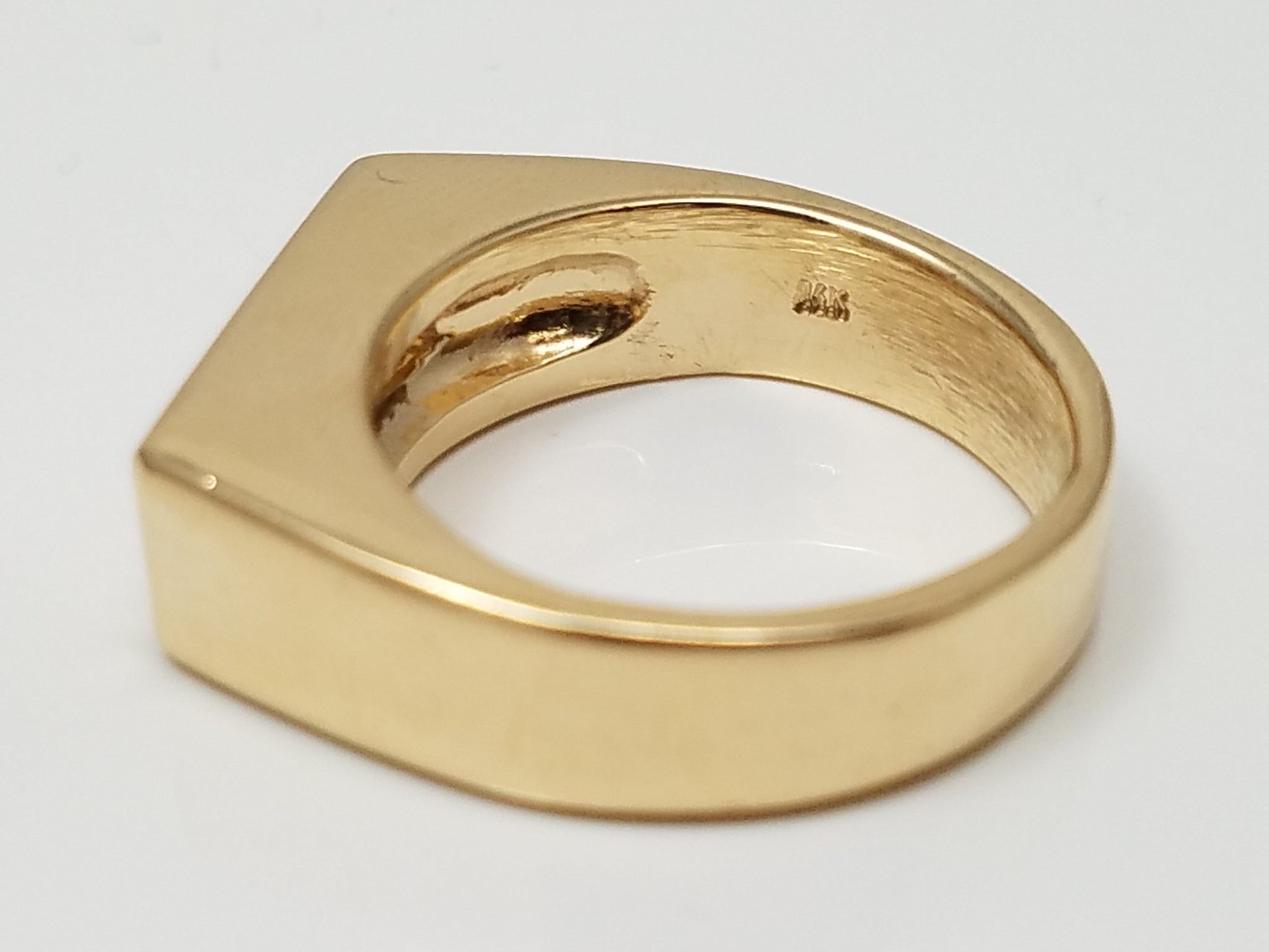 Dazzling Men's 14k Yellow Gold .50ct Natural Sliding Diamond Ring