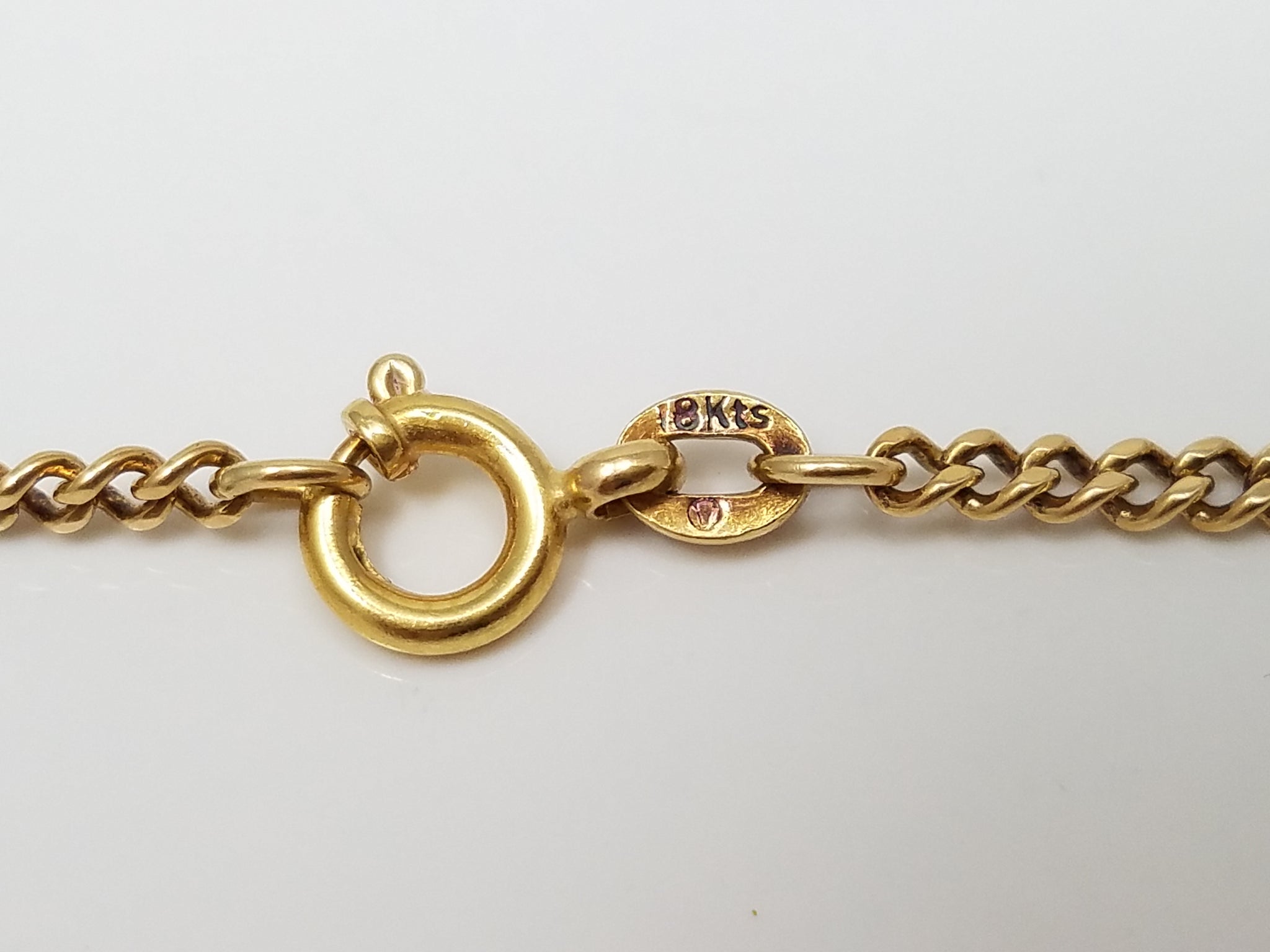 Sturdy 18k Yellow Gold Curb Link 26.5" Necklace