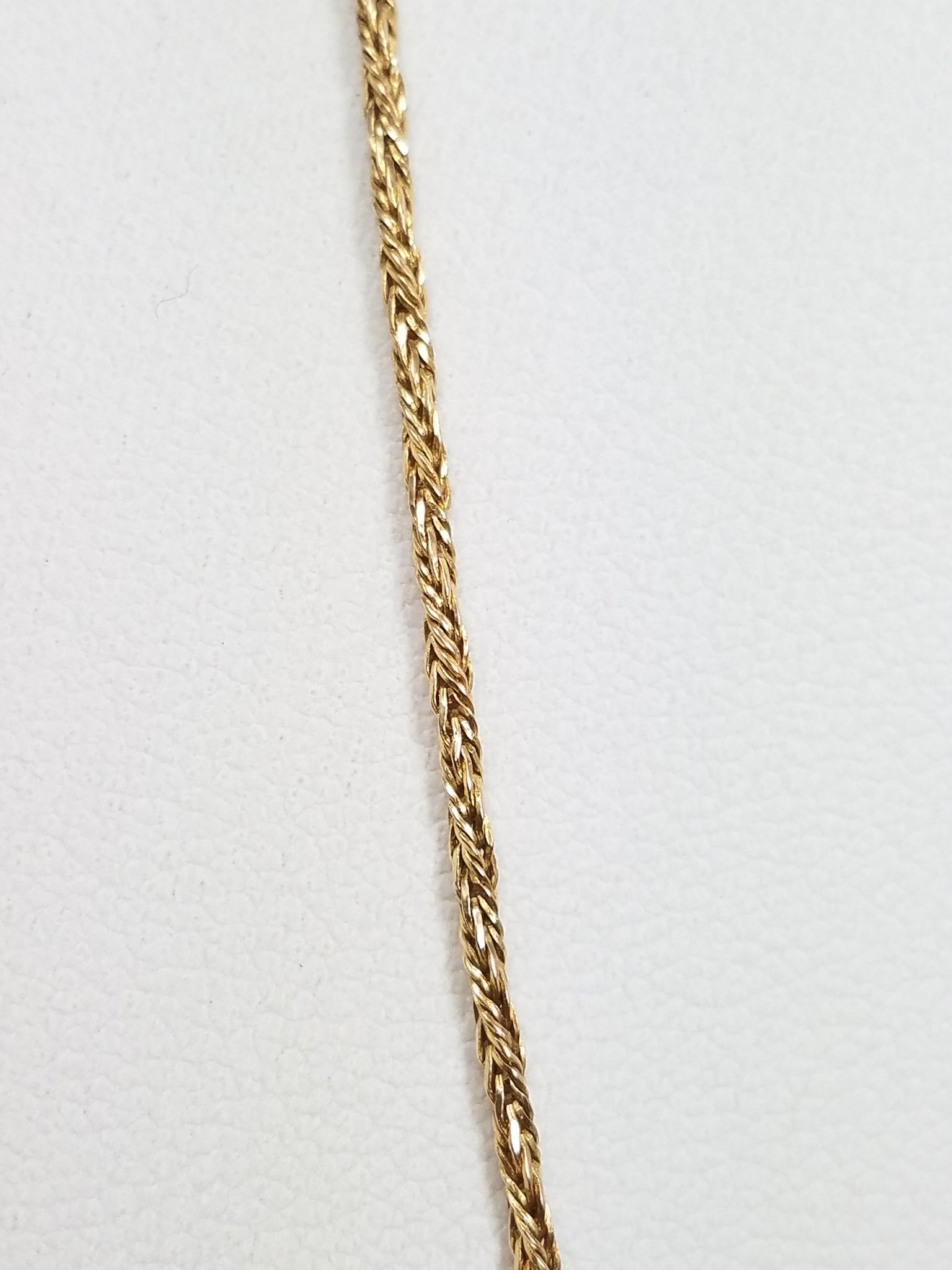 Sparkly 18.5" 14k Yellow Gold Fancy Twisted Chain Necklace