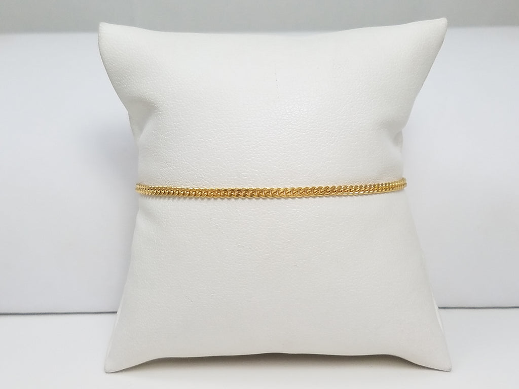 18k Yellow Gold Curb Link 6.5" Bracelet