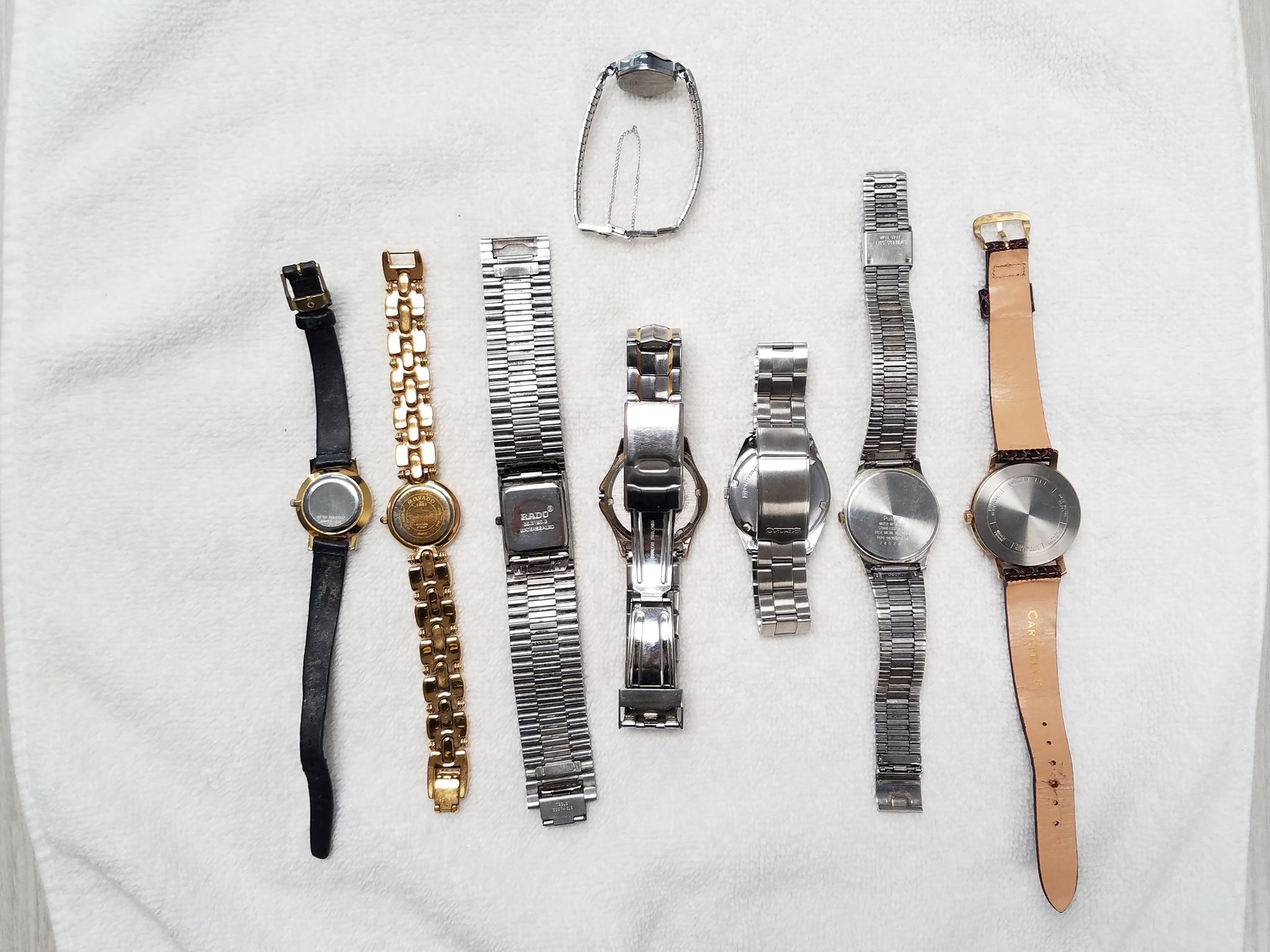 Eight Vintage Estate Watch Lot To Fix