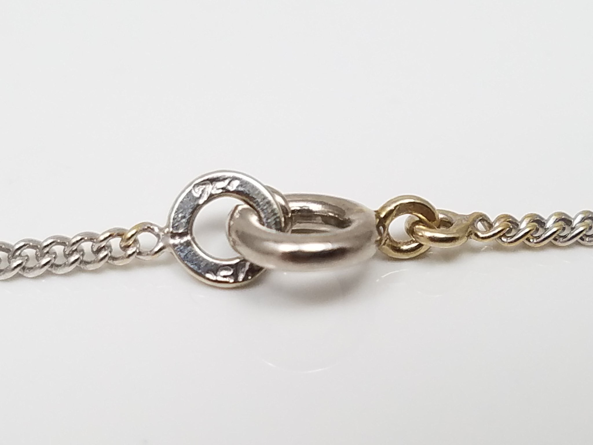 Dainty 25"18k White Gold Solid Curb Link Chain Necklace