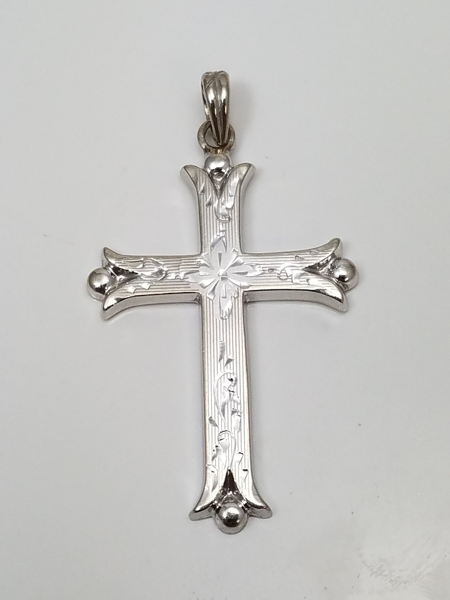 Three Vintage 10k Gold Natural Diamond Cross Pendant Lot