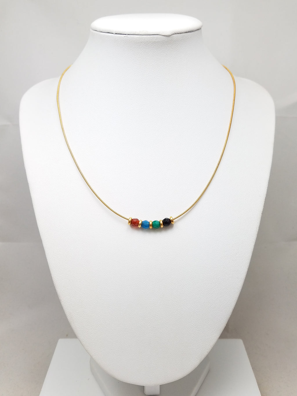 Fabulous 16" 18k Yellow Gold Add A Bead Charm Necklace