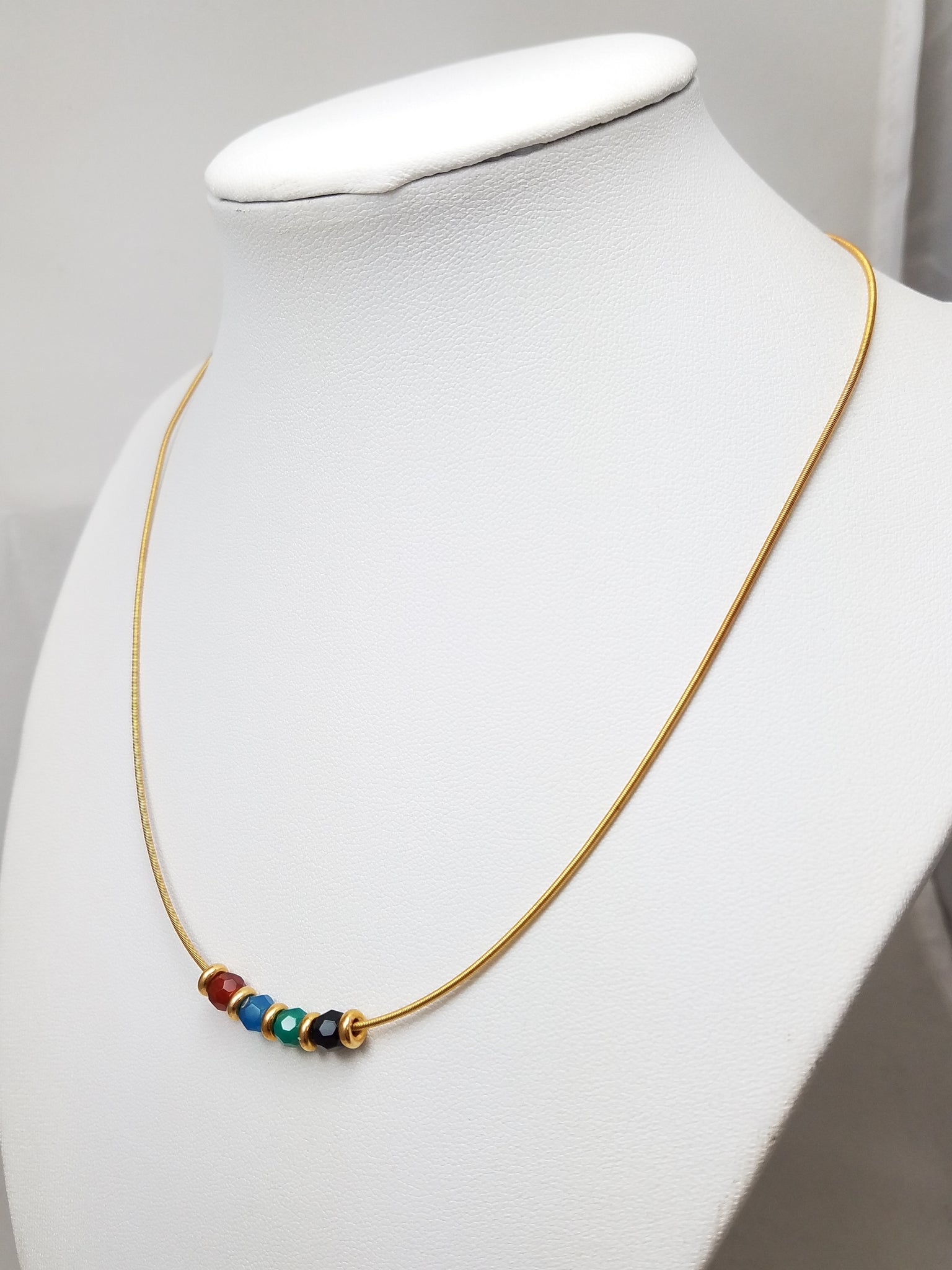 Fabulous 16" 18k Yellow Gold Add A Bead Charm Necklace