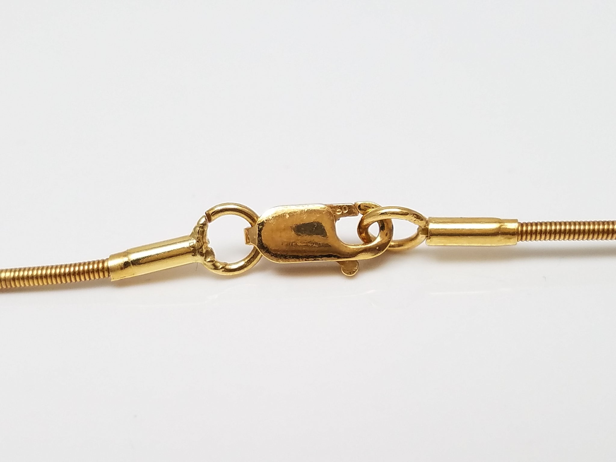 Fabulous 16" 18k Yellow Gold Add A Bead Charm Necklace